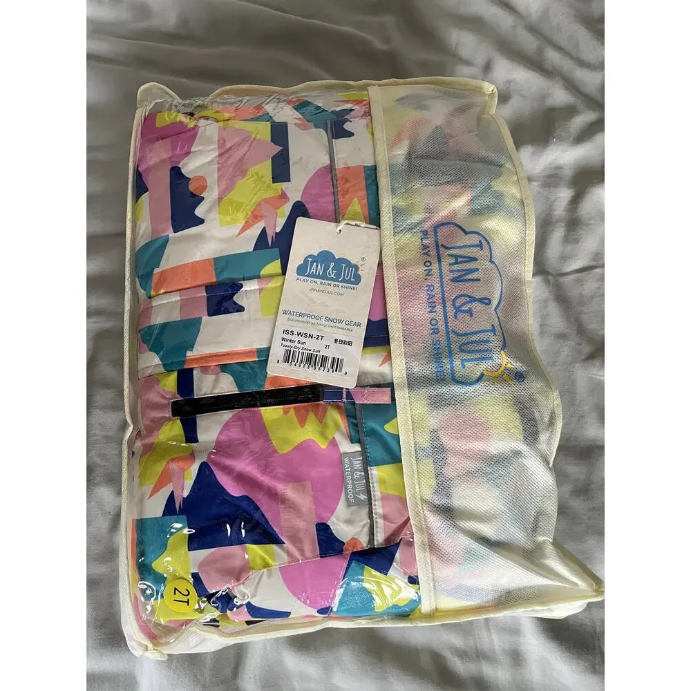 Jan & Jul NWT Kids Waterproof Snowsuit Winter Sun 2T